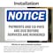 Signmission Payments And Co-Pays Are Due Before Services, 10 in W x Rectangle, Vinyl Decal OS-2PACK-NS-D-710-L-17157 - alternate 3
